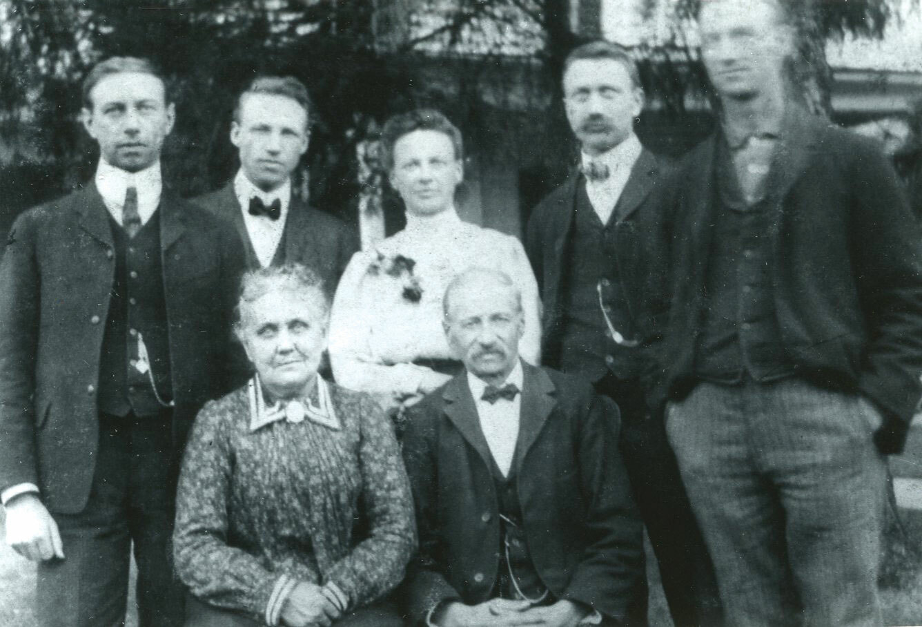 Haas with his birth family